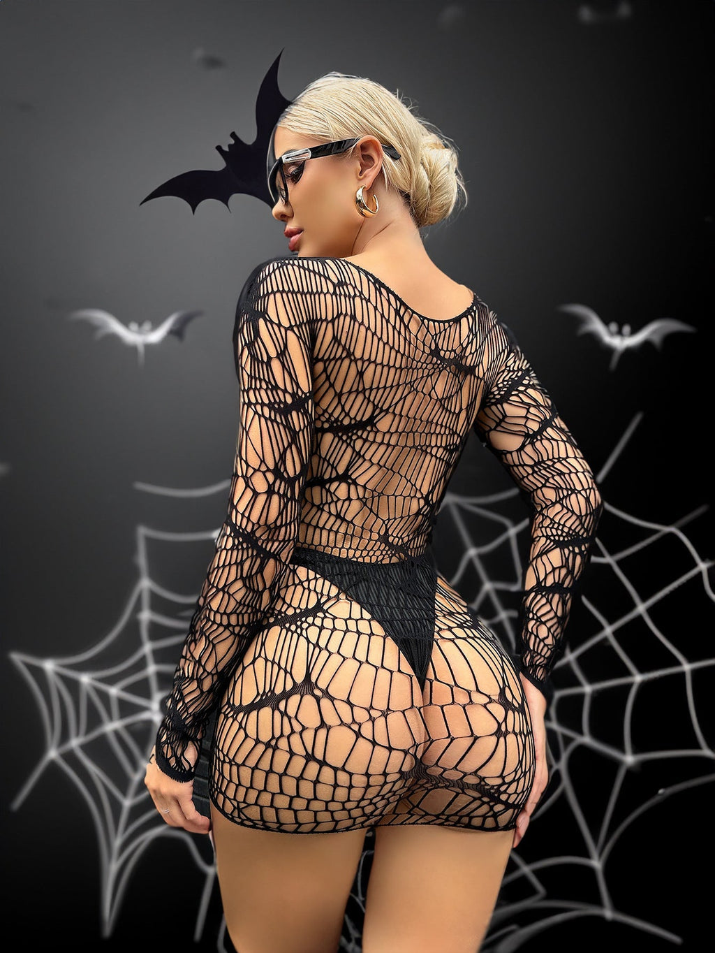 Spiderweb Lace Bodysuit (Halloween Edition)
