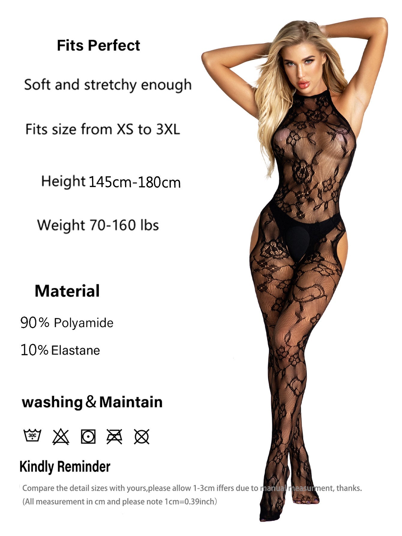 Strapless crotchless sleeveless bodysuit
