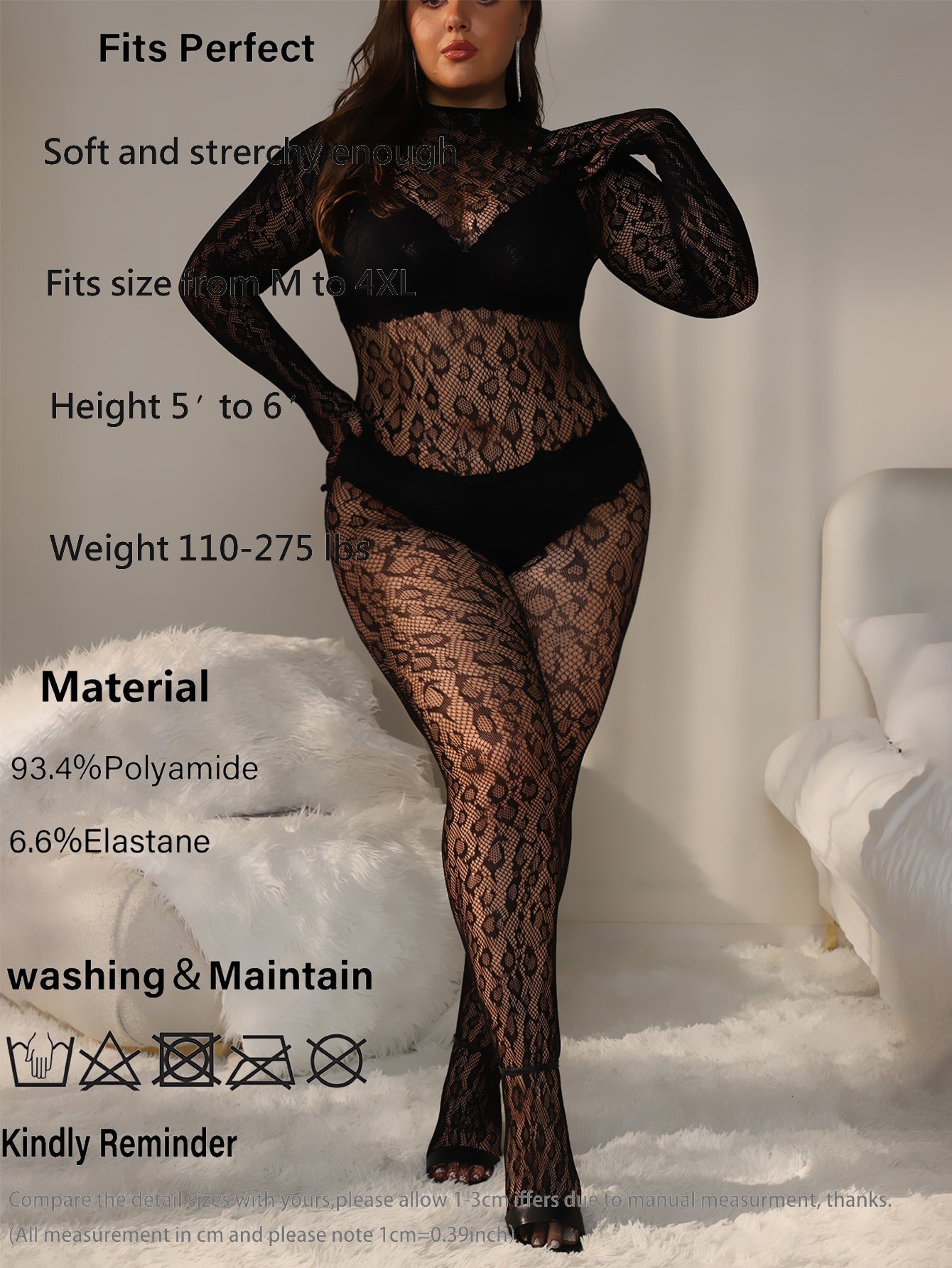 Plus-Size Sexy Leopard Print Thong Lingerie