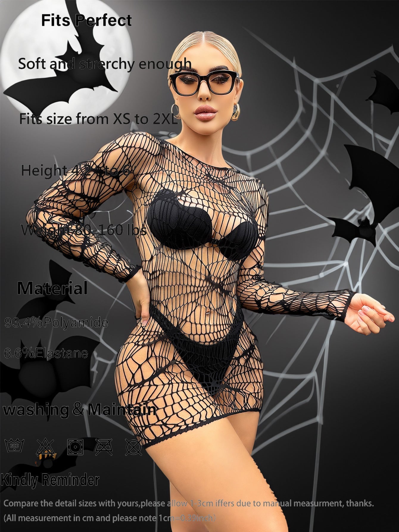 Spiderweb Lace Bodysuit (Halloween Edition)