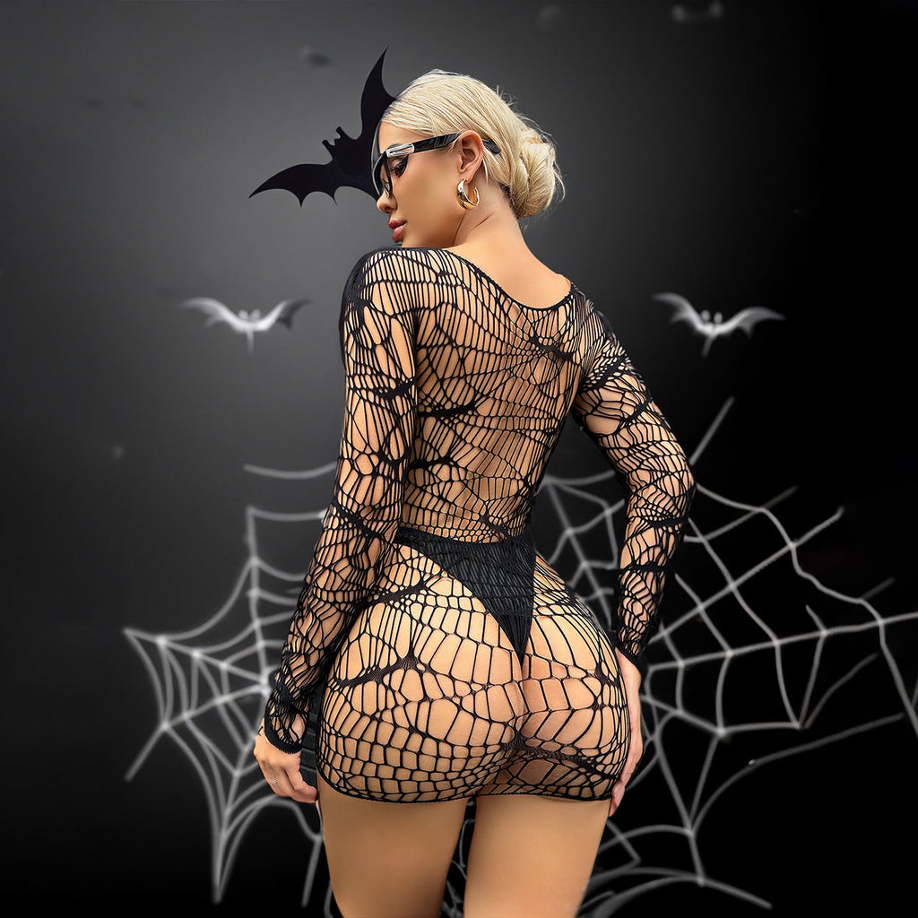 Spiderweb Lace Bodysuit (Halloween Edition)