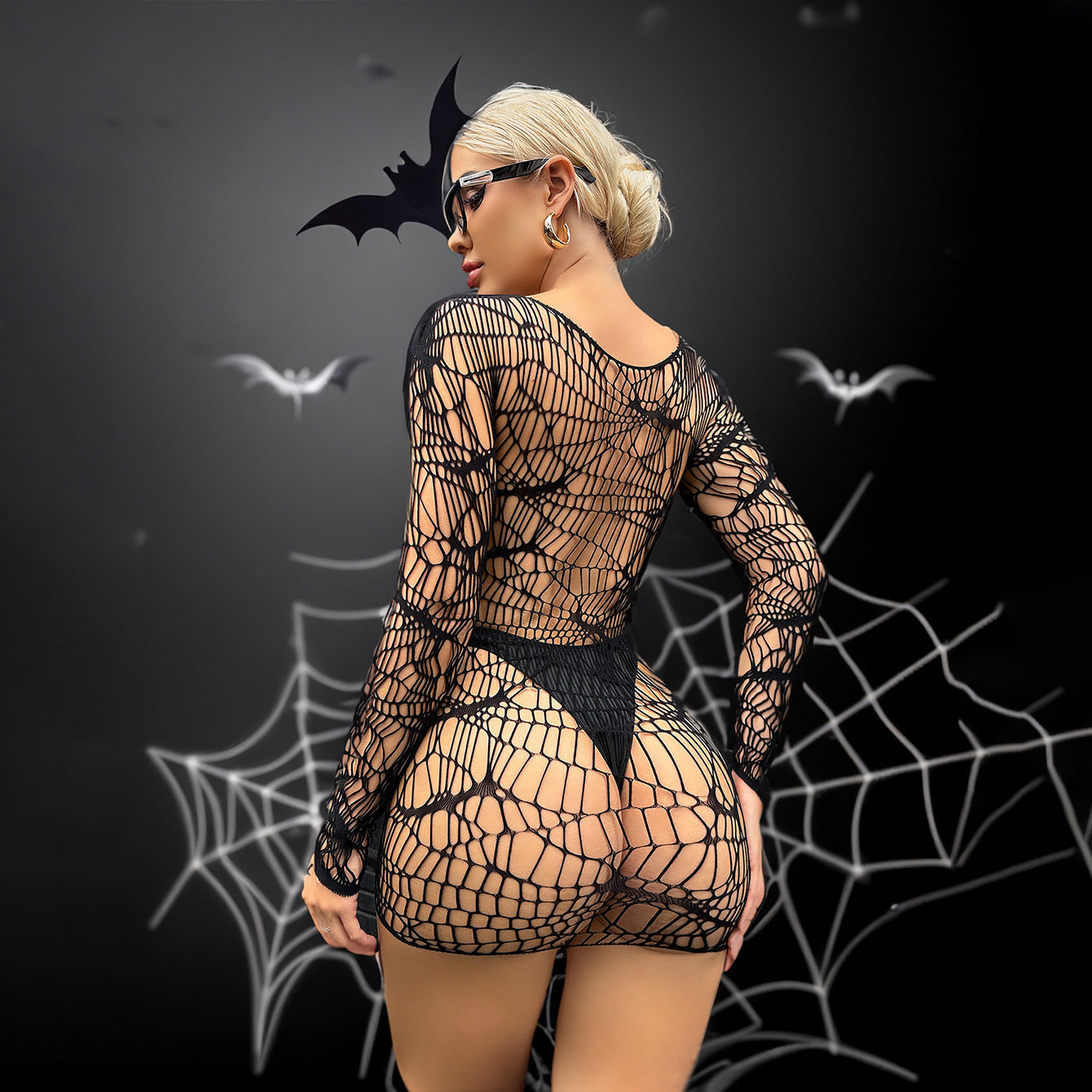 Spiderweb Lace Bodysuit (Halloween Edition)